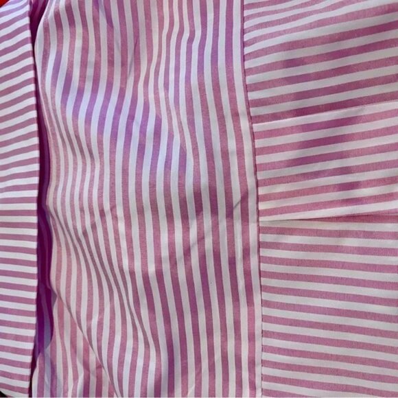 Bow Detail Oversized Striped Shirt Blouse - Picture 15 of 15
